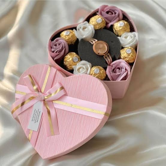 Luxury Heart-Shaped Chocolate Box — handcrafted anniversary gift box