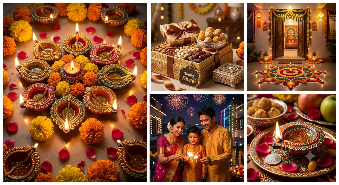Diwali Celebration Gift Hamper — handcrafted festive gift box