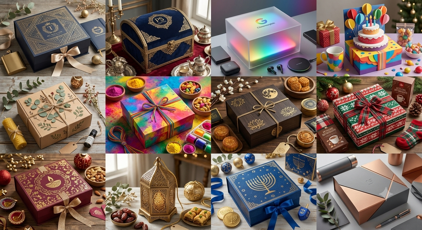 Festive Celebration Gift Box Collection — handcrafted festive gift box