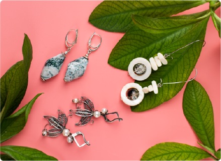 PS Sattva artificial drop earrings